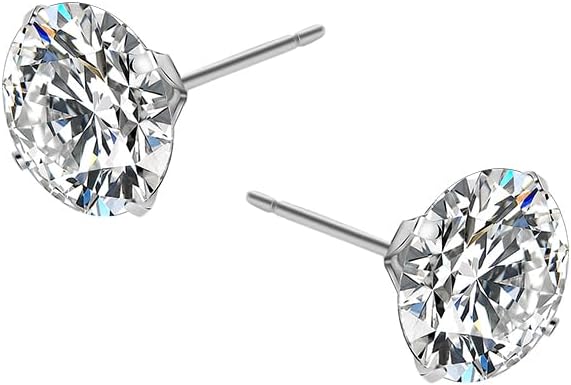 Silver Stud Earrings for Girls & Women |Minimalist Everyday Elegant Jewelry| Comfortable Fit